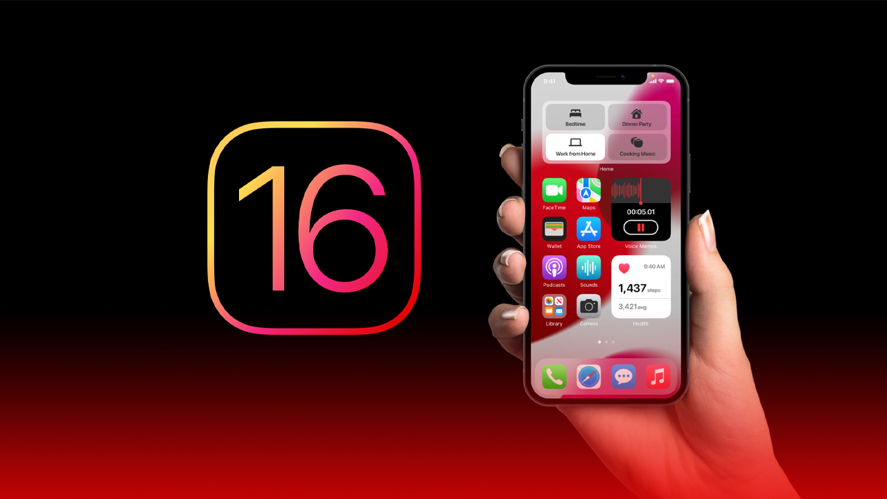 Утечка первого изображения iOS 16: поддержка виджетов InfoShack
